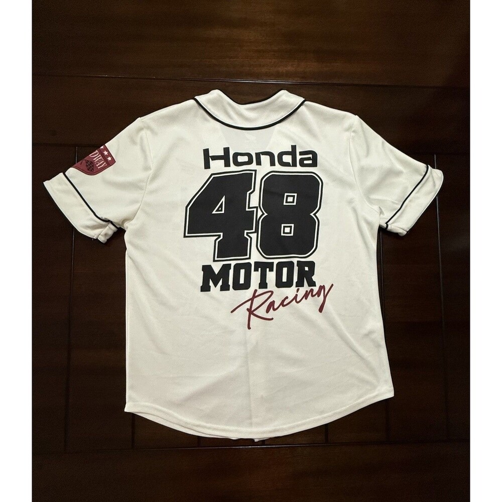 🔥Honda Motor Racing Baseball Jersey, Size Small Speedway